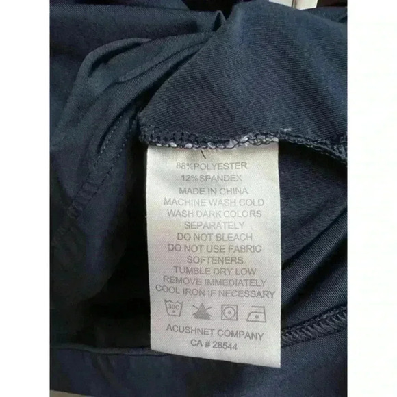 Footjoy FJ Men's Gray Blue Color Block Stripes Short Sleeve Polo Shirt - Picture 8 of 9